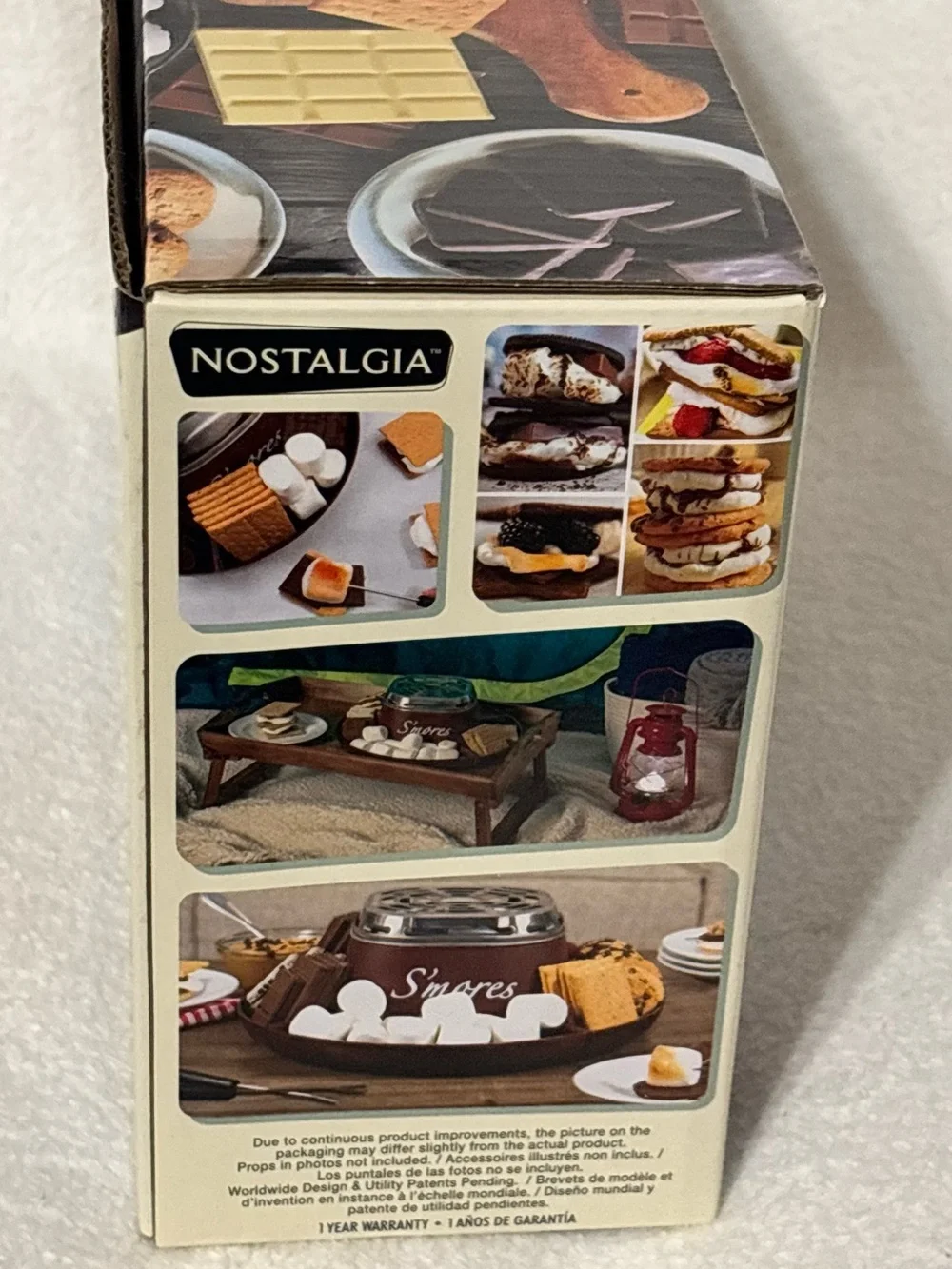Nostalgia Electric S'mores Maker in Brown and Silver